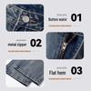 Jeep Vintage American Style Washed Straight-Leg Denim Jeans