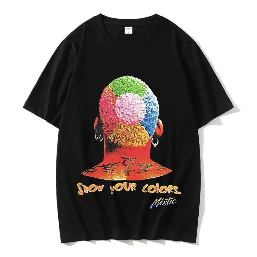 Horké Basketbalové Chlapci Červ Dennis Rodman Grafické Tričko Pánská Hip Hop Móda Punk Streetwear Pánské Letní Oversized Tričko