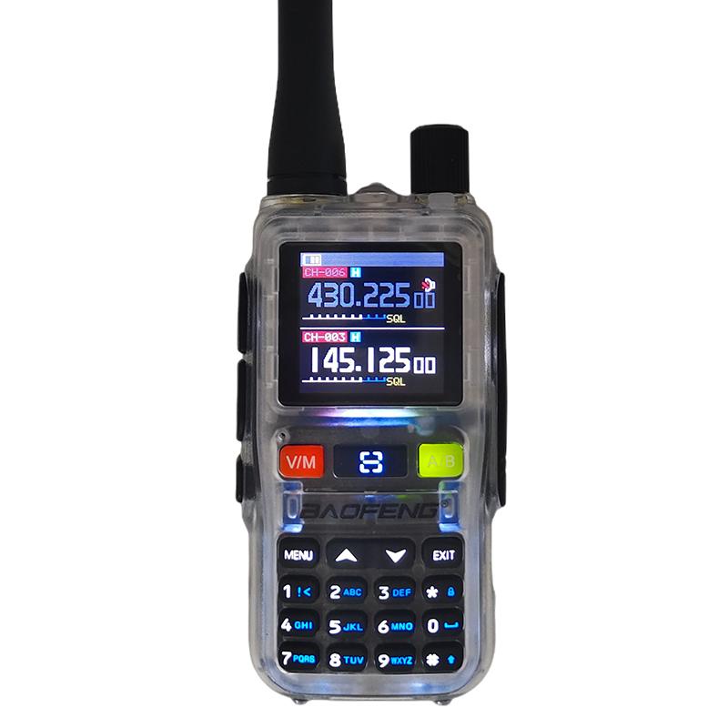 1/2 STUKS Nieuwe BAOFENG UV 5R Mini Walkie Talkie 5W Bluetooth Multi Band Draadloze Kopieer Frequentie AM FM Type-C Amateur 2-weg Radio Kamperen USB Plug