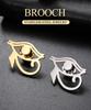 Dawapara Staroegipski Symbol Oka Broszka Oko Horusa Broszka Biżuteria Duchowa Amulet Ochronny Akcesorium ze Stali Nierdzewnej