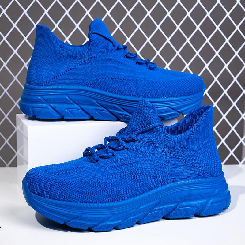 Red Sneakers for Women 2025 New Fashion Stretch Sneakers Large Thick Bottom Tenis Masculino Couple Training Vulcanized Shoes