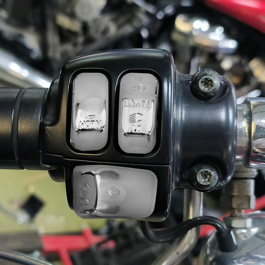HCmotorku Motorcycle Hand Control Switch Cap Cover for Harley Softail
