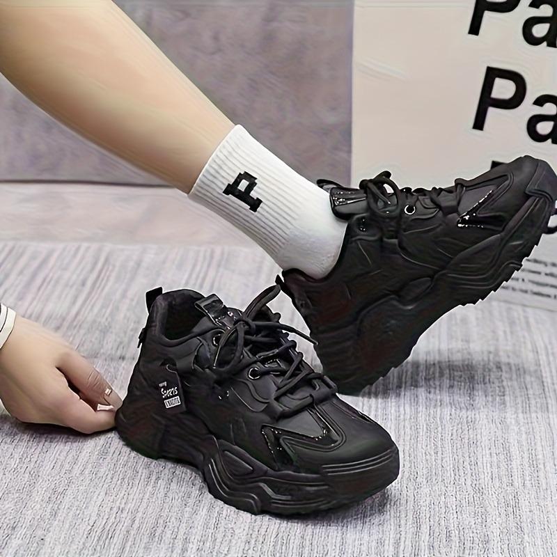 Lente en Herfst Nieuwe Papa Schoenen, Dikke Zool Hoogte Verhogend Zacht Leer Mode Veelzijdig Enkele Schoenen