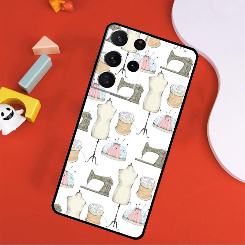 

Чехол для телефона Швейная машинка Для Samsung Galaxy S25 Ultra S24 Ultra S9 S10 S20 S21 S22 S23 Plus S24 FE Чехол Galaxy S20