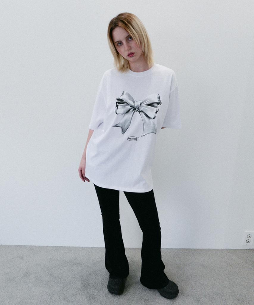 Isjabaibeu Metallic Ribbon T Shirt - White
