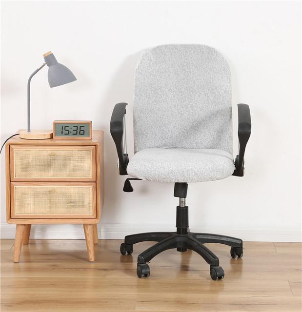 

Чехол на компьютерное кресло с геометрическим узором, спандекс, эластичные чехлы для офисных стульев с принтом, антигрязные съемные моющиеся чехлы на сиденье кресла 1 piece