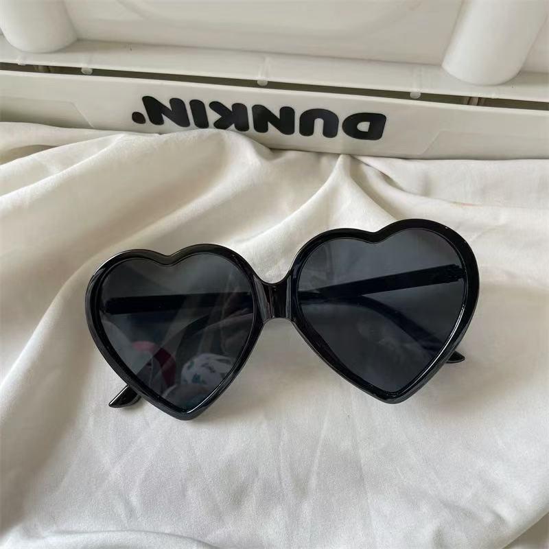 Класичний бестселер Сонцезахисні окуляри у формі серця з райдужно-персиковим відливом - Ідеальні для вечірок, випускних вечорів та модних розваг