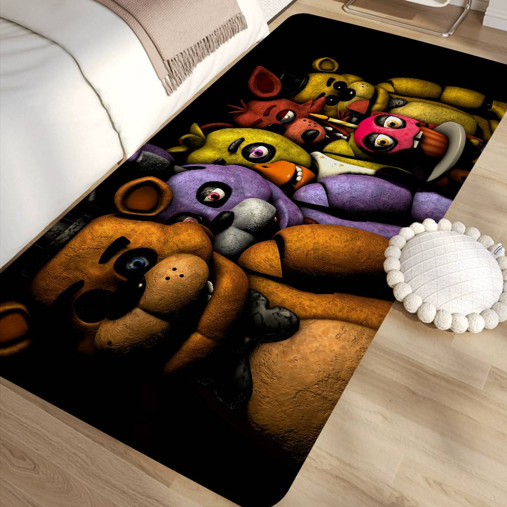 F-Fnaf Five-nights-At-Freddys Bathroom Mat Kids Room Bedroom Decoration Balcony Anti-Slip Doormat Living Room Bedside Area Rugs