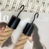 1pc Hemp Rope Self-Adhesive Wall Mounted Toilet Paper Holder - Towel Storage Rack for Home Use
