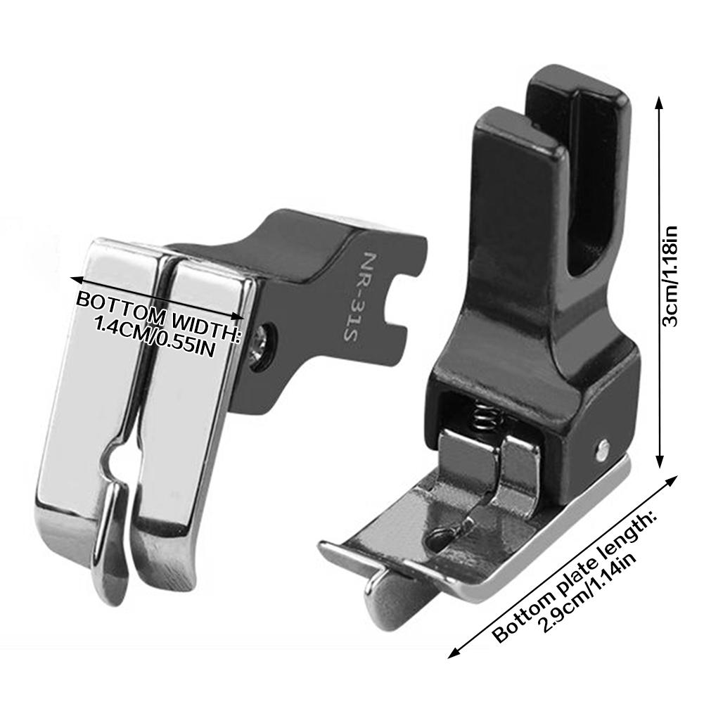 Przystawka Stopka Dociskowa do Maszyny do Szycia Stal Tytanowa Profesjonalna Przemysłowa Stopka do Komputerowej Płaskiej Maszyny do Szycia
