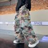 Child Pants Spring Boys Trousers Teenager Autumn Fashion Clothing Kids Wide-legged Trousers Boy Letter Loose Pants