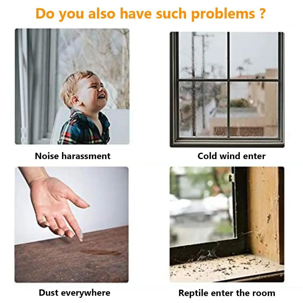 5M Home Anti-Collision Soundproof Door Seal Draught Excluder Weather Stripping Sealing Strip Door Window