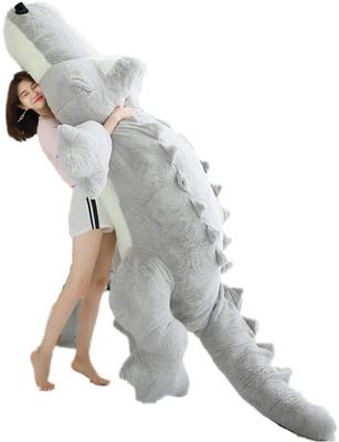 MIXUS Extra Large Crocodile Plush ToyLarge Crocodile Plush ToyCrocodile Plush ToyExtra Large Plush ToyHugging Pillow Plush ToyGiant Plush Toy (Gray,