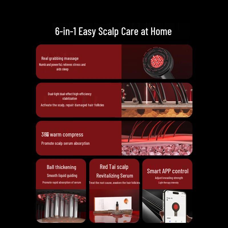 Breo Scalp 3S Red Light Smart Massager