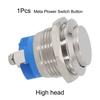 Hochwertiger 16mm Wasserdichter Metall-Drucktaster Selbstrückstellender Netzschalter