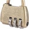 4 Pcs Antique 3 Digit Combination Lock Vintage Password Padlock (3 Digit)