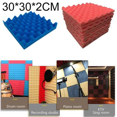 10Pcs Acoustic Foam  Stop Absorption Sponge Studio KTV Soundproof