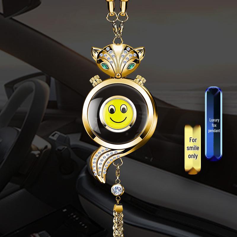 Fox Crystal Car Air Freshener Pendant - Rearview Mirror Hanging Ornament