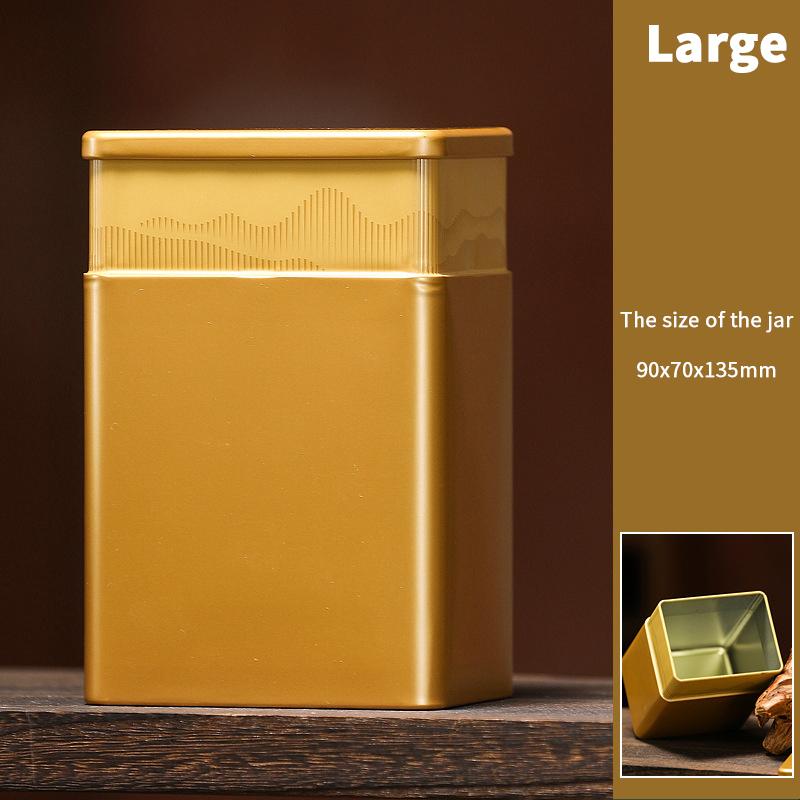 1 Stück Mini Leere Tee-Dose Haushalt Grün Schwarztee Versiegeltes Glas Tragbar Zuhause Kleine Tee-Verpackungsbox Weißblech Aufbewahrungsdosen