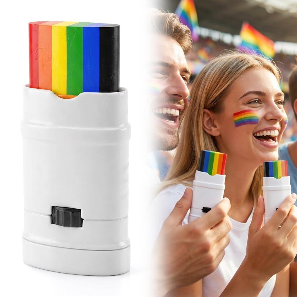 Rainbow Face Paint Stick, 2026 New Pride Face Paint Stick, Face Body Paint for Pride Parade, Festival Body Paint for Pride Party, Rainbow Body Paint