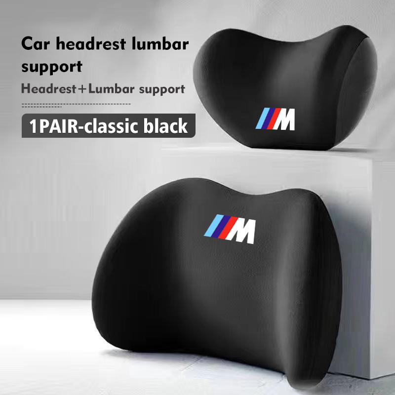 For BMW Car Seat Headrest Neck Pillow Waist Lumbar Support Cushion E70 E91 E30 G30 E53 M3 M5 X6 X4 X7 E92 E93 X1 X3 X5 HC0