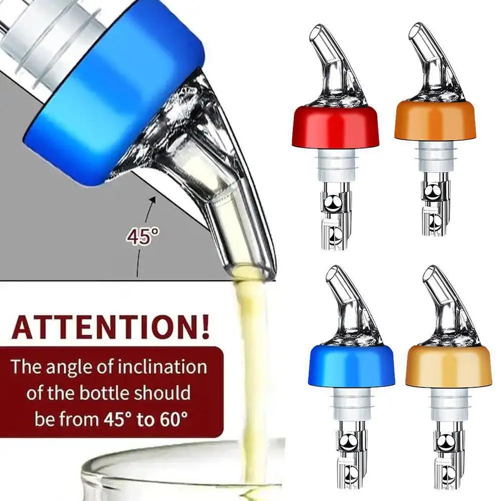 1.5oz/45ml Automatic Measured Bottle Pourer - Quick Shot Spirit Measure Pourer Drinks Wine Cocktail Dispenser Home Bar Tools