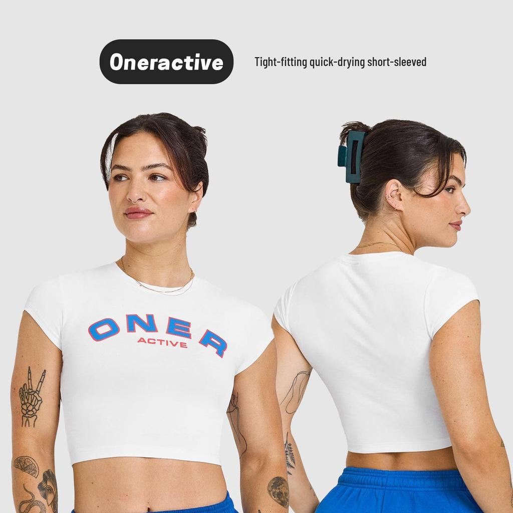 Oneractive Brushed Short Sleeve Yoga & Fitness Top