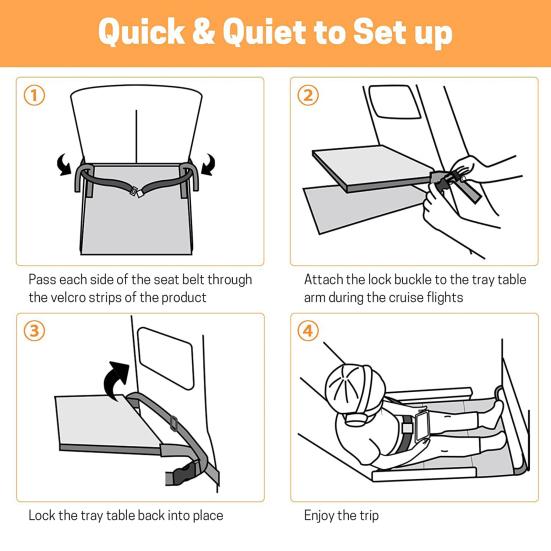 Flugzeug Sitzverlängerung Für Kinder - Tragbares Kinderbett Für Flugreisen & Auto