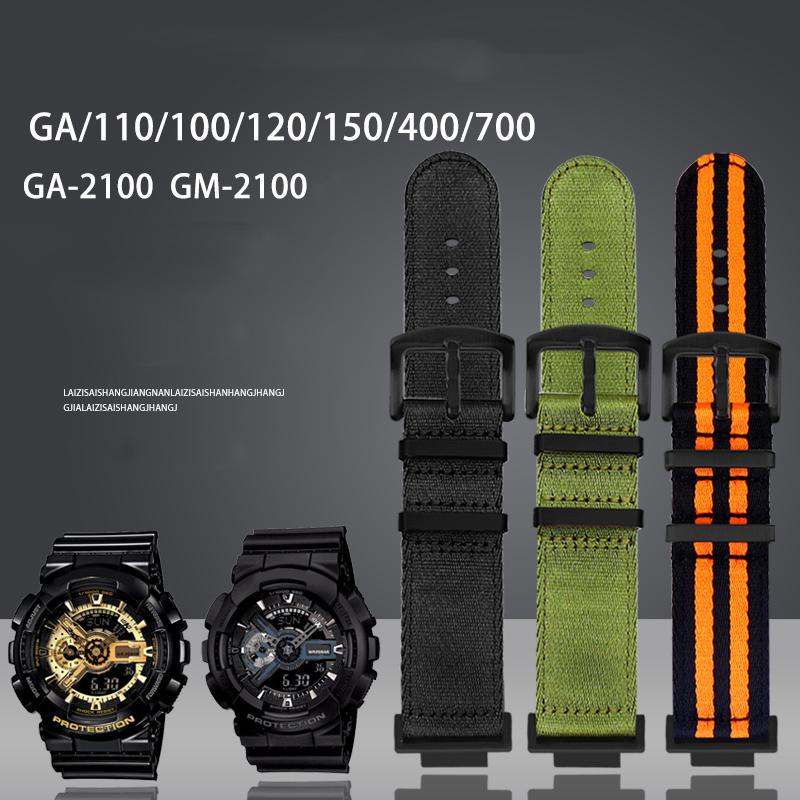 Nylonowy Pasek do Zegarka Canvas Dla GSHOCK Casio DW5600 DW-5600 GA110 GA100 GA120 GM2100 GA2100 GA2110 Zmodyfikowany Pasek Sportowy Pasek