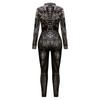 Machine Zentai Men For Bodysuit Trippy Costume Front Zipper Jumpsuit Skinny Cosplay Catsuit Elastic Rave Festival Suit