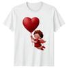 Cupid Valentines Day Hearts Unisexs TShirt Unisexs Tee Graphic Unisex Top
