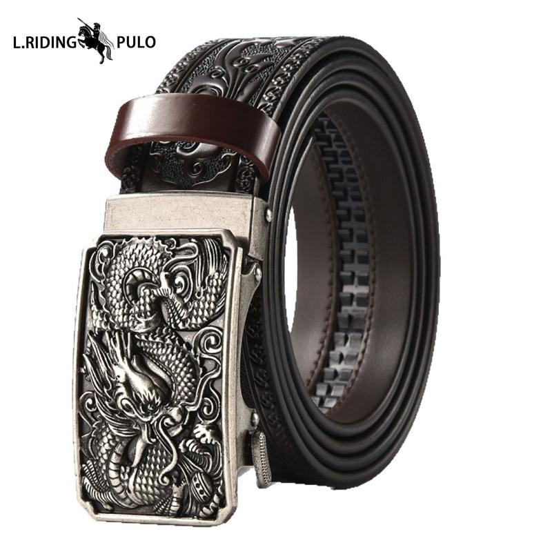 Pánský slitinový automatický opasek etnického stylu, ležérní, dominantní osobnost, vyřezávaný opasek se vzorem fénixe