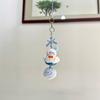 Festive Snowman Snowflake Mobile Strap Keyring Portable Accessory for Winter Enthusiasts of Any Ages Stylish Outfits