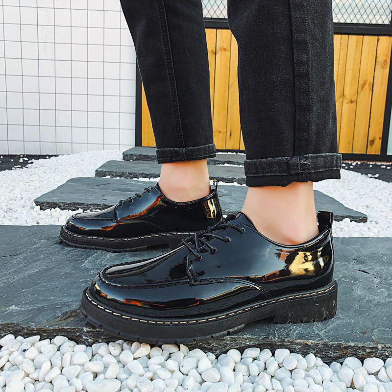 Men's Trendy Slip-on Business Leather Shoes: Versatile Spring/Autumn Style for Students