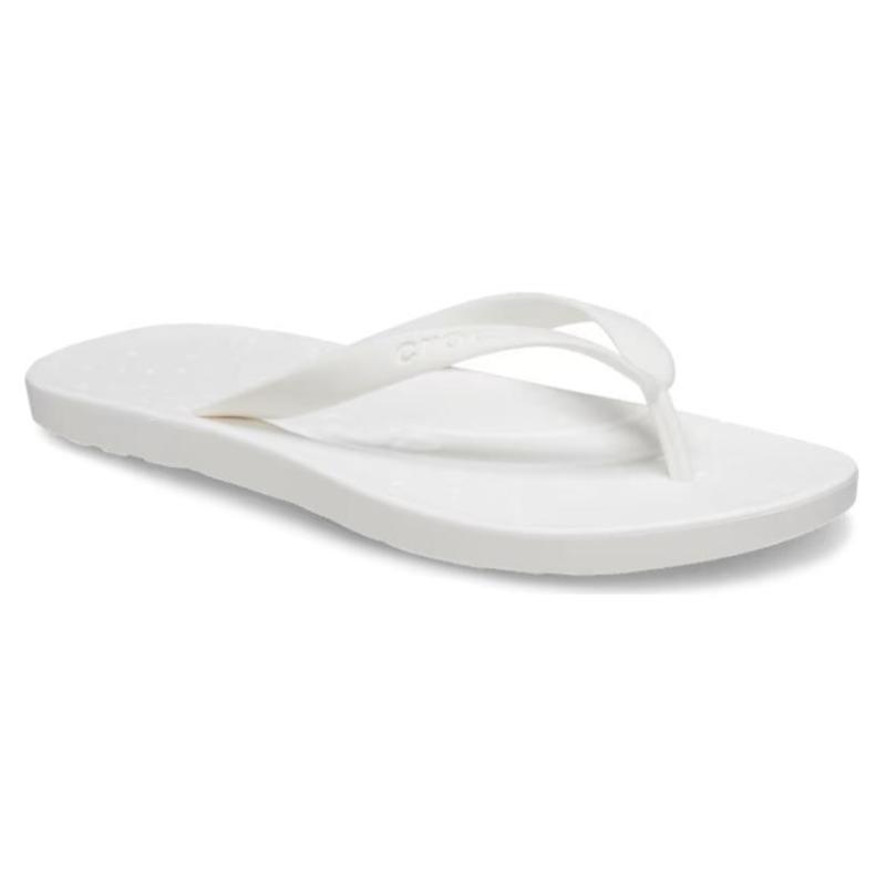 Crocs Open-Toed Slip-On Flip-Flops Unisex White