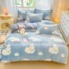 Winter Flannel Pink Heart Duvet Cover Animals Bear Soft Warm Keep Warm Bed Quilt Covers Milk Velvet Queen King Bed Home Textiles