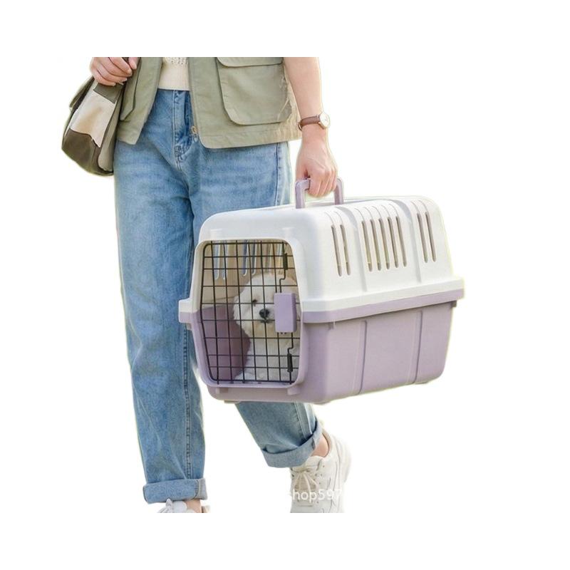 Portable Airline Dog Carrier Crate for Small and Medium Dogs - Outdoor and Car Travel Approved by Air China