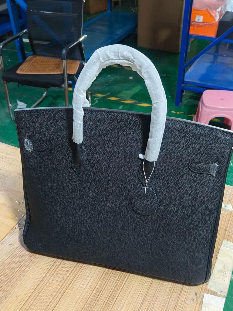 Togo First Layer Cowhide Platinum Bag Large 35 Strapless Leather Women's Bag Handbag Versatile Commuter Leisure Cross-border