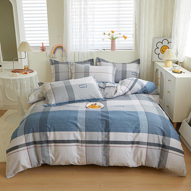 Fresh Floral Duvet Cover Set 100% Cotton Garden Style Pattern Queen Size Bedding Set Quilt Cover with Pillowcases for All Season