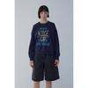 Crewneck Sweatshirt Lettering Print 7156140004