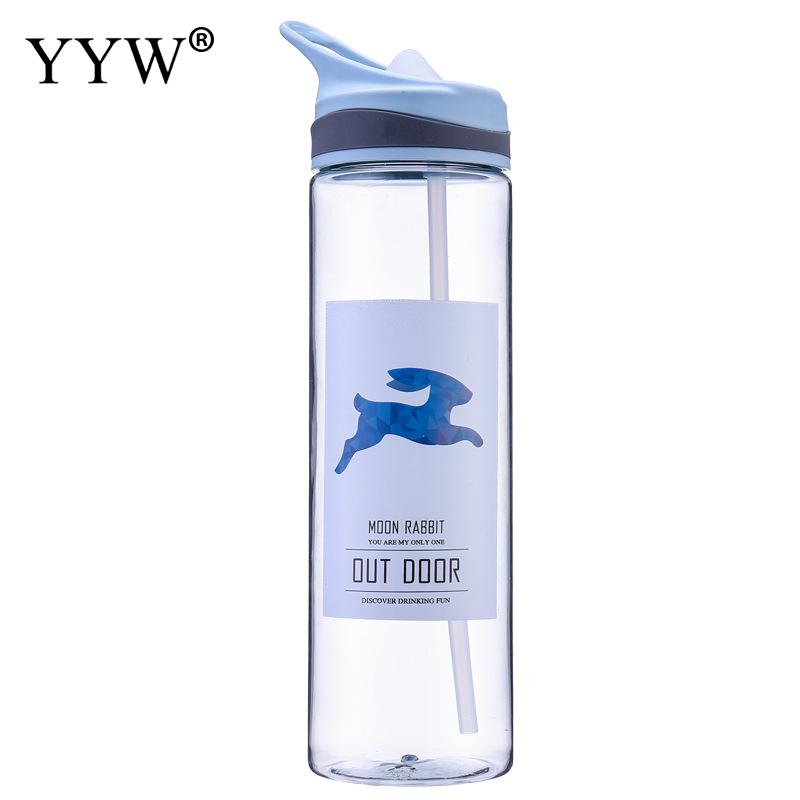

Water Bottles Outdoor Camping Hiking Water Bottle Botella De Agua Plastic Cup Garrafa 450/650/700ml Drinkware Kitchen Tools 450ml