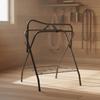 Vertical Saddle Rack with Side Hook Foldable Tack Organizer Powder-Coated for