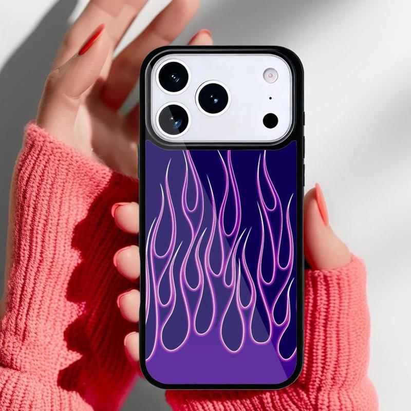 

Красные Синие Неоновые Пламя Огонь Чехол для Телефона для iPhone 17 Air 16e 15 14 13 Pro Max Задняя Крышка для 12 11 Pro Coque iPhone 13 Pro