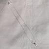 Used Silver Drop-shaped Pendant Necklace