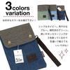 Phoenix Mini Shoulder Bag for and Keys Canvas and Denim Material Unisex Strap Included Pouch Bag Smartphone, Wallet, [6-inch (Navy)] / / <45-Day