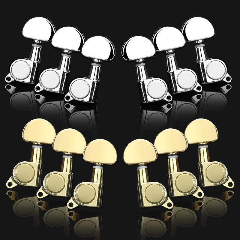Wooden Folk Guitar Tuning Knobs: Fully Enclosed & Semi-Enclosed Adjusters