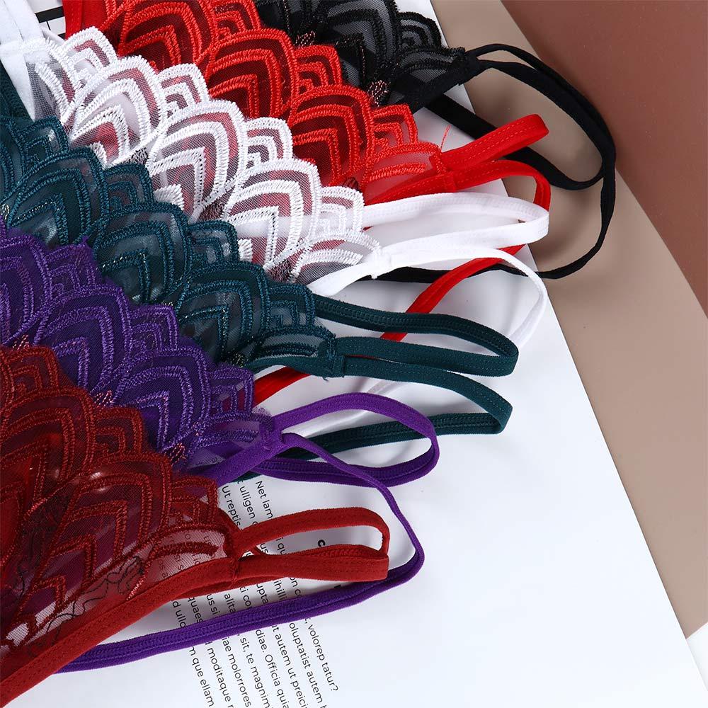 Sexy Fashion Flower Women Cross Belt Pearl Lace G-String Women's Thong T Panties Briefs