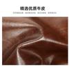 Leather Conference Briefcase High-end Men's Business Handbag Travel Computer Bag Oil Wax