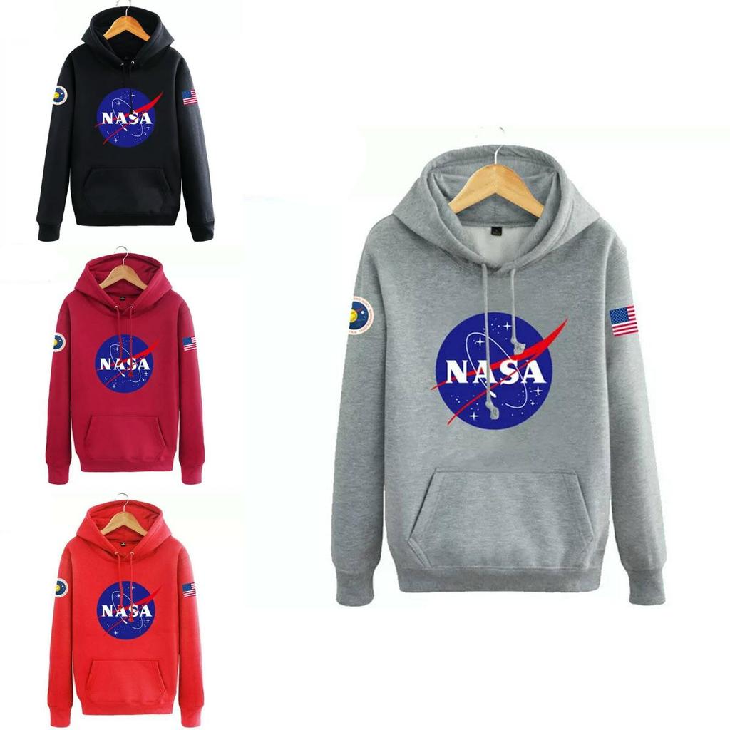 Mens Nasa Space Hoodie Pullover Warm Soft Breathable Casual Outwear Sweatshirt