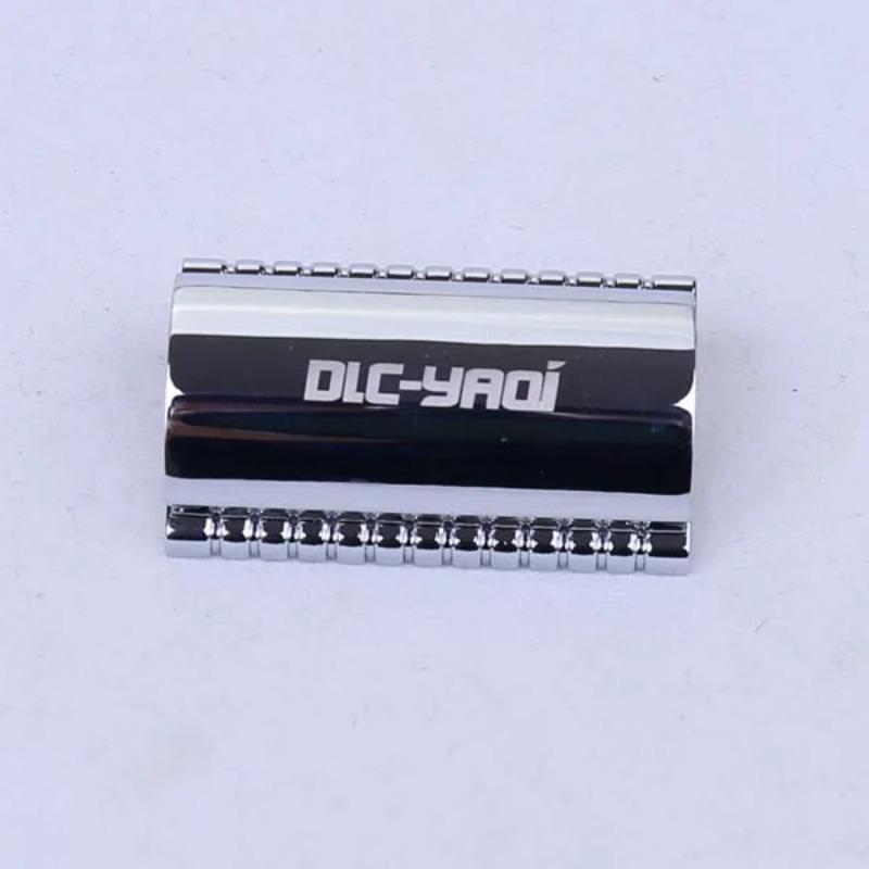 YAQI High Quality Chrome Color Mens Safety Razor Head For Shaving Razor Portable Fashion Simple Razor Head For Cleaning Beard